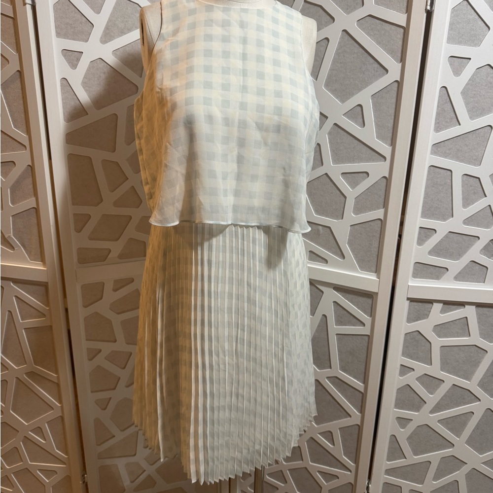 Ann Taylor Sleeveless Checkered Gingham Dress